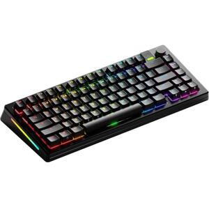 GLORIOUS Gaming GMMK 3 Pro trådlöst mekaniskt tangentbord, Bluetooth Och 2.4 GHz, utbytbara MX-brytare, modulärt aluminiumhölje Och packningssystem, doubleshot-tangenter, 75% TKL, USA QWERTY Svart GLORIOUS Gaming GMMK 3 Pro trådlöst mekaniskt tangentbord, Bluetooth Och 2.4 GHz, utbytbara MX-brytare, modulärt aluminiumhölje Och packningssystem, doubleshot-tangenter, 75% TKL, USA QWERTY Svart