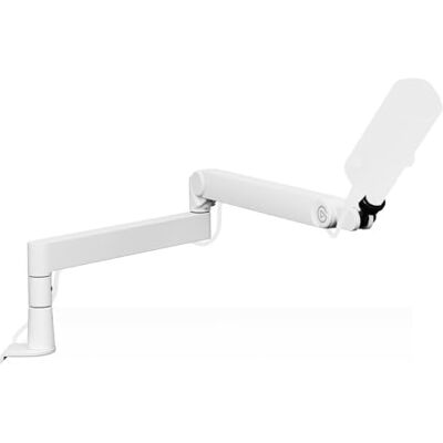 Elgato Wave Mic Arm Pro White 360° Rotatable Low Profile Gas Spring Microphone Arm, Works Mics/Shure SM7B/HyperX QuadCast/Rode/Blue Yeti & more – For Broadcasting/Podcasting/Streaming Elgato Wave Mic Arm Pro White 360° Rotatable Low Profile Gas Spring Microphone Arm, Works Mics/Shure SM7B/HyperX QuadCast/Rode/Blue Yeti & more – For Broadcasting/Podcasting/Streaming