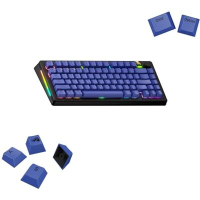 GLORIOUS GPBT Basics Doubleshot Keycaps (Mana Blue) 114 Thick PBT Plastic Pieces, Cherry Profile, Non-Transparent Dye Sublimation Legends, ANSI Layout Compatible Custom Setup GLORIOUS GPBT Basics Doubleshot Keycaps (Mana Blue) 114 Thick PBT Plastic Pieces, Cherry Profile, Non-Transparent Dye Sublimation Legends, ANSI Layout Compatible Custom Setup