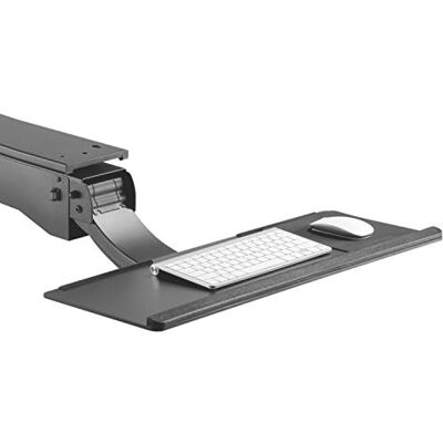 Maclean MC-795 Ergonomic Under-Desk Keyboard Tray with Large Adjustable Height Range Best Sit Stand Standing Desk Computer Stand Holder Drawer Shelf Pull Slides Out Sliding Angle swivels 360 Maclean MC-795 Ergonomic Under-Desk Keyboard Tray with Large Adjustable Height Range Best Sit Stand Standing Desk Computer Stand Holder Drawer Shelf Pull Slides Out Sliding Angle swivels 360