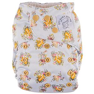 Eco Baby And Me, Washable, Birth to Potty, BTP, Quick Drying AIO, Reusable Bamboo Nappy (Forest Friends)