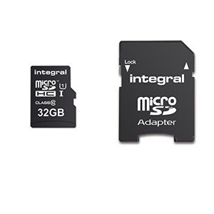 Integral INMSDH32G10-90U1 UltimaPro 32 GB MicroSDHC Class 10 Memory Card up to 90 MB/s, U1 Rating - Black
