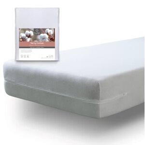 Tural Elastic Terry Cotton Fully Enclosed Mattress Cover. 100% Terry Cotton. Cot Size Size 70x140cm