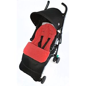 For Your Little One Footmuff/Cosy Toes Compatible with Maclaren Globetrotter Pushchair Fire Red