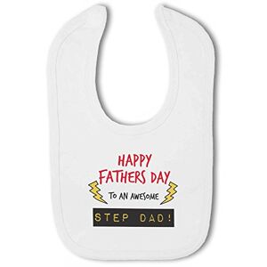 Simply Wallart Happy Fathers Day to an Awesome Step Dad! - Baby Hook and Loop Bib