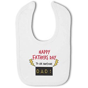 Simply Wallart Happy Fathers Day to an Awesome Dad! - Baby Hook and Loop Bib