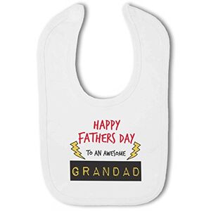 Simply Wallart Happy Fathers Day to an Awesome Grandad! - Baby Hook and Loop Bib