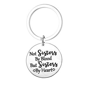 Dreamdge Keychain Stainless Steel Keyring Key Fob, Round Tag Engraved"not by Blood but.