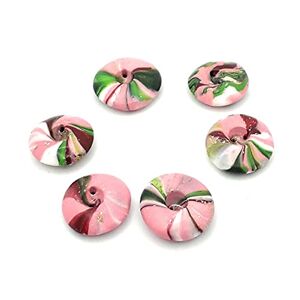 Three Cats Fashion Jewelry Pink Polymer Clay Buttons
