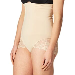 Maidenform Women's High Waist Panties Tame Your Tummy, Beige Nude 1/Transparent Lace, M