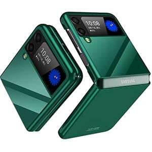 zimisu for Samsung Galaxy Z Flip 3 Case, Ultra Thin 360 Degree Full Body Protection Rigid Polycarbonate Shockproof Case-Green