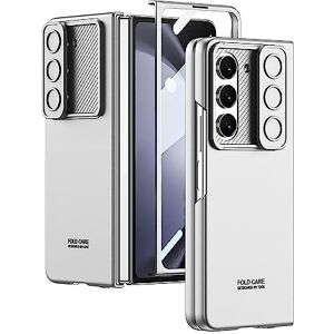 KOOKYY for Samsung Galaxy Z Fold 5 Case with Hinge Protection & Screen Protector,All-Inclusive Full Shockproof Cover TPU Hinge Protector Case for Galaxy Fold 5 2023 Silver