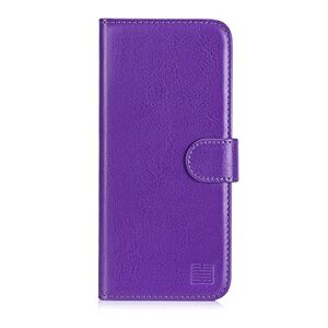 32nd Book Wallet PU Leather Flip Case Cover For Motorola Moto G6 Play, Design With Card Slot and Magnetic Closure - Purple