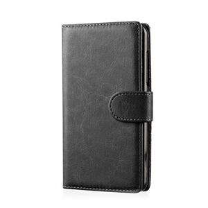 32nd Book Wallet PU Leather Flip Case Cover For Samsung Galaxy A5 (2015), Design With Card Slot and Magnetic Closure - Black