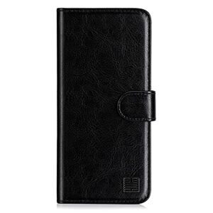 32nd Book Wallet PU Leather Flip Case Cover For Samsung Galaxy A41 (2020), Design With Card Slot and Magnetic Closure - Black
