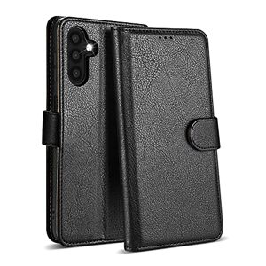 Case Collection UK Case Collection for Samsung Galaxy A14 Case - Premium Leather Folio Flip Cover RFID-Technology Kickstand Money and Card Holder Wallet Compatible with Samsung A14 Phone Case Black