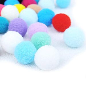 Wishwin Colorful Elastic Plush Balls Pet Durable Bite Resistant Molar Teeth Cleaning Toy for Dogs And Cats