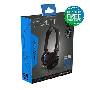 STEALTH C6-50 Stereo Gaming Headset - Blue, Multi-Platform Compatible with XBox One, Series S/X, PS4/5, Switch, PC, Mobile and Tablet, Foldable with Powerful 40mm Speakers, 3.5mm Jack