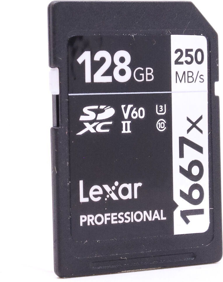 Used Lexar Professional 128GB 1667x 250MB/s SDXC Card