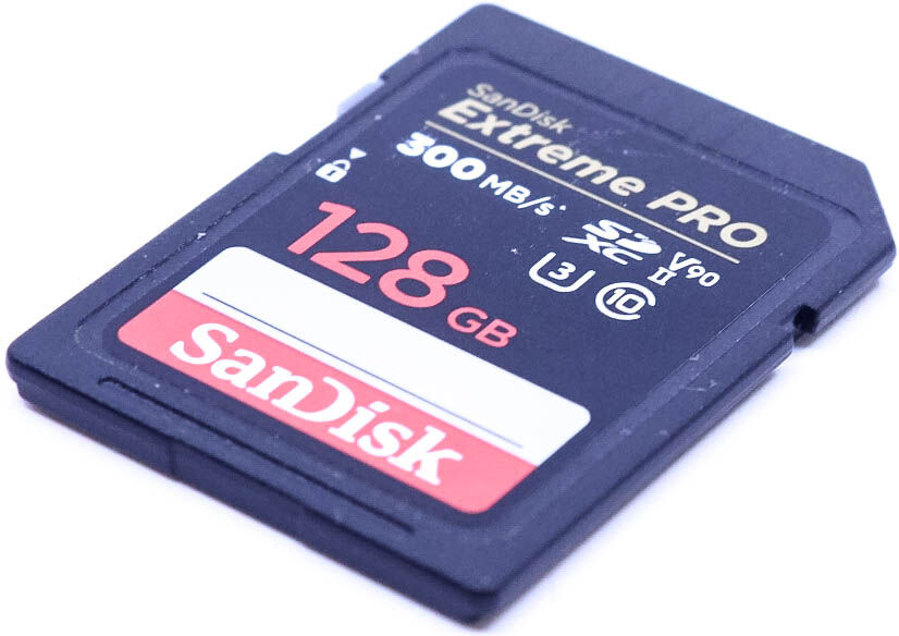 Used SanDisk 128GB Extreme Pro 300 MB/s UHS-II SDXC