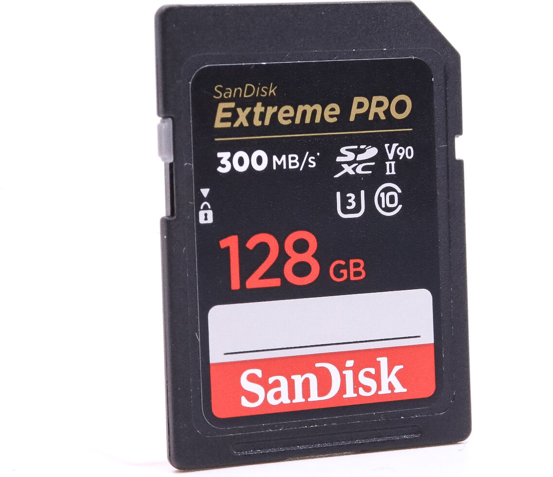 Used SanDisk 128GB Extreme Pro 300 MB/s UHS-II SDXC