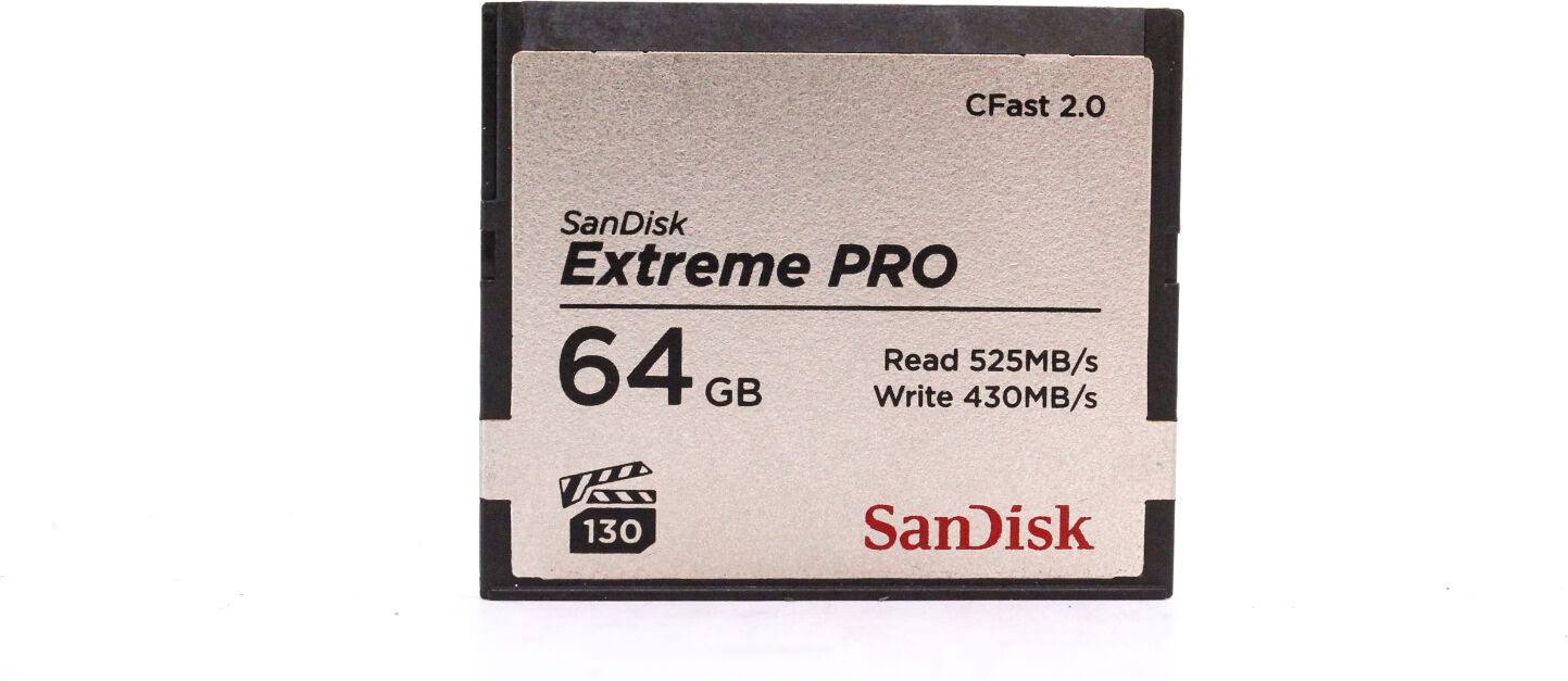 Used SanDisk Extreme PRO 64GB 525MB/s CFast 2.0 Card