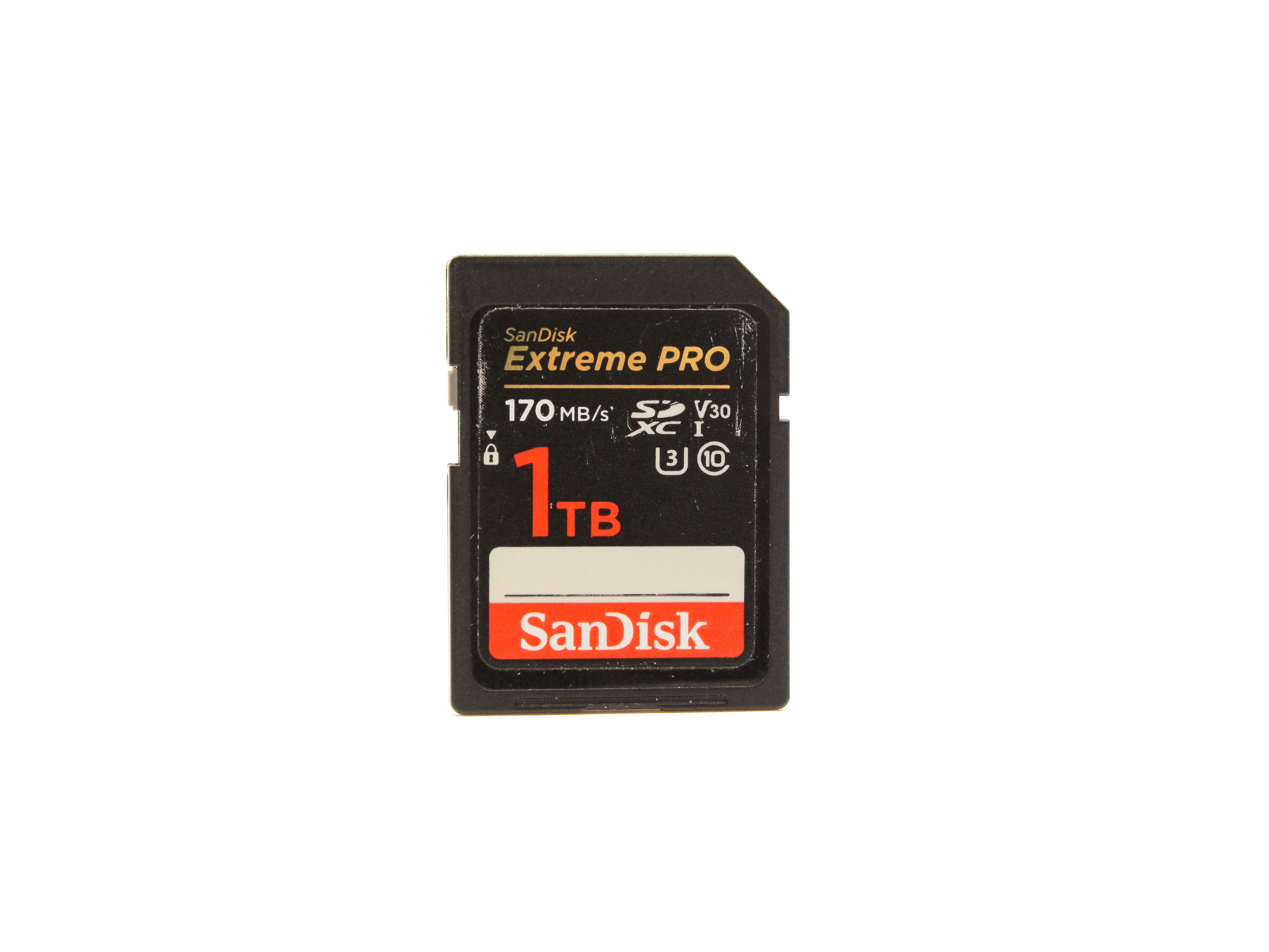 Used SanDisk Extreme PRO 1TB 170MB/s SDXC Card
