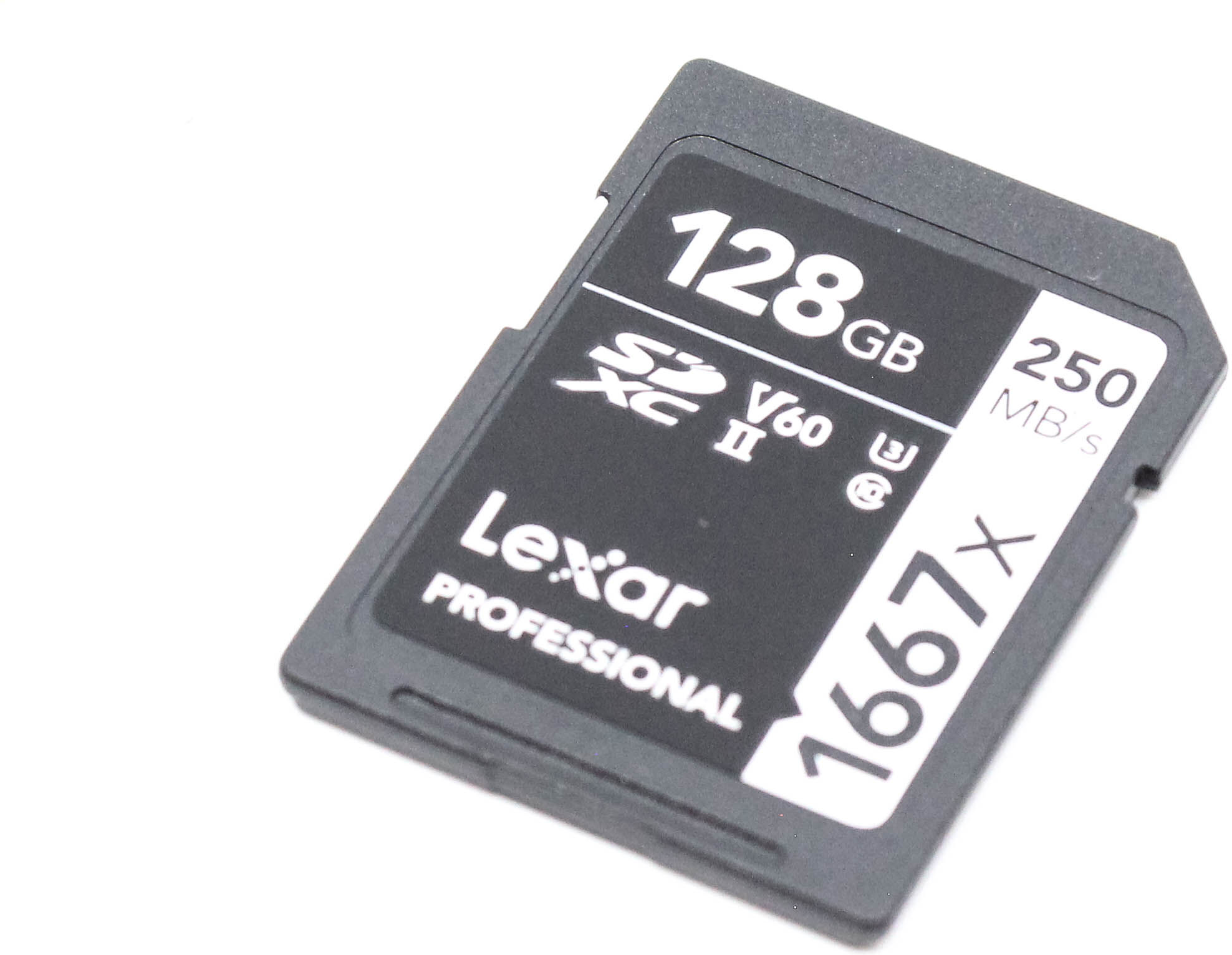 Used Lexar Professional 128GB 1667x 250MB/s SDXC Card