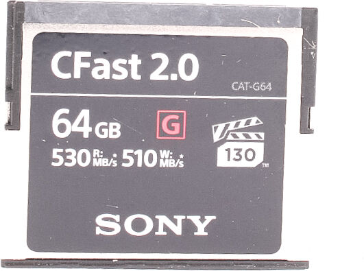 Used Sony 64GB 530MB/s 2.0 G CFast Card