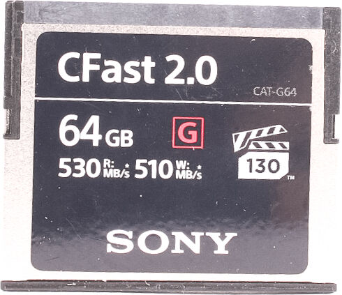 Used Sony 64GB 530MB/s 2.0 G CFast Card