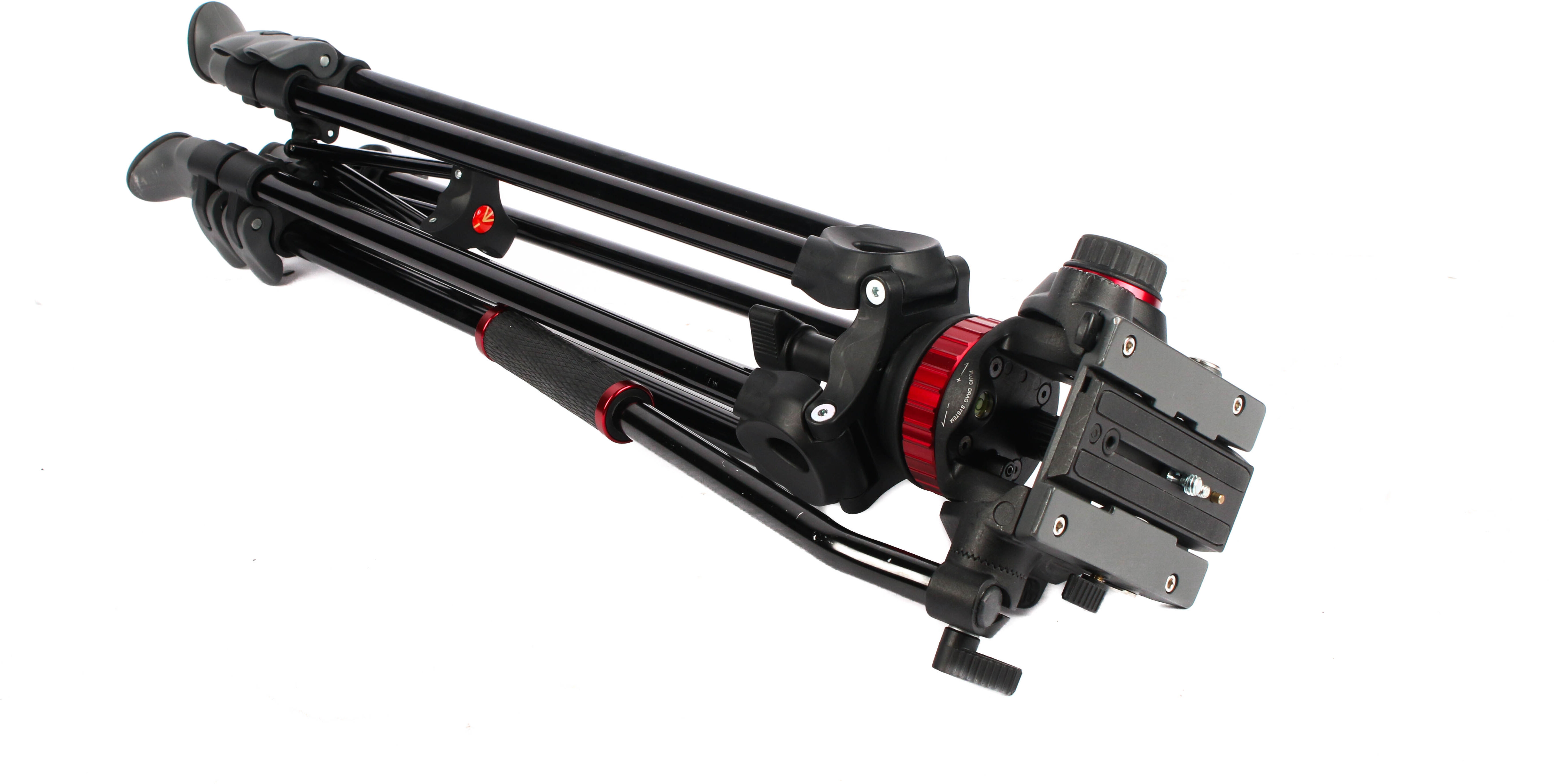 Used Manfrotto MVH502A Fluid Head and MVT502AM Tripod