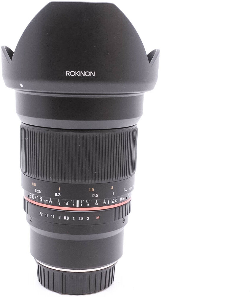 Used Rokinon 16mm f/2 ED AS UMC CS - Nikon Fit