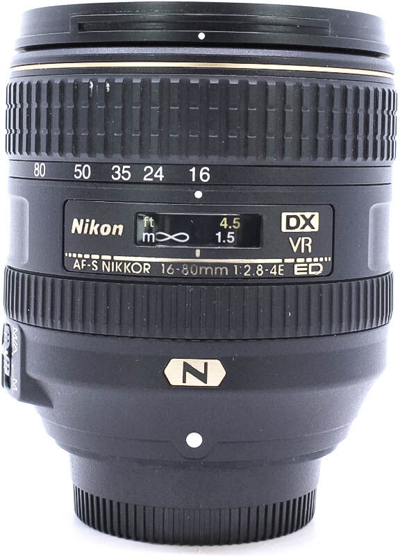 Used Nikon AF-S DX Nikkor 16-80mm f/2.8-4E ED VR