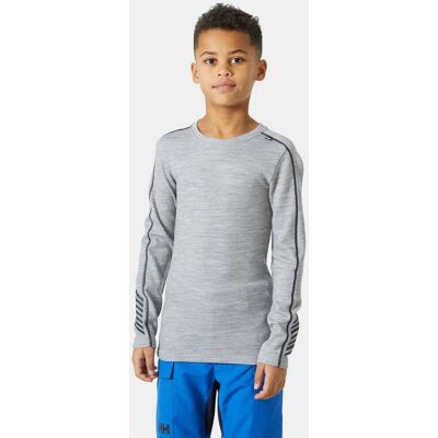 Helly Hansen Juniors' Lifa® Merino Base Layer Crew Top - Black/Ebony - 8 Helly Hansen Juniors' Lifa® Merino Base Layer Crew Top - Black/Ebony - 8