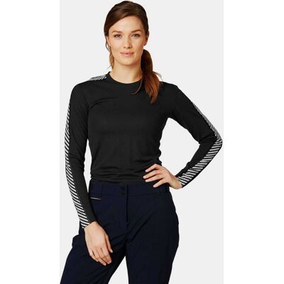 Helly Hansen Women's Lifa® Long Sleeve Crew Base Layer - Black/Ebony - XL Helly Hansen Women's Lifa® Long Sleeve Crew Base Layer - Black/Ebony - XL