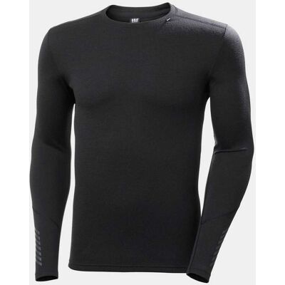 Helly Hansen Men's Lifa Merino Midweight Crew Base Layer Black S Helly Hansen Men's Lifa Merino Midweight Crew Base Layer Black S