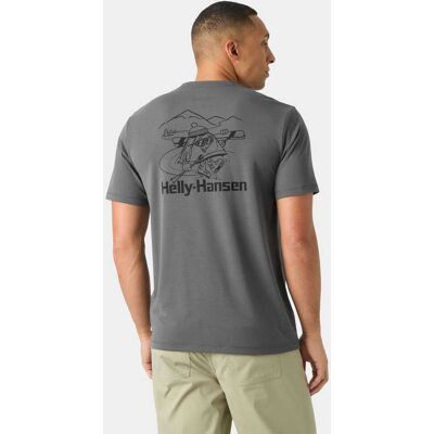 Helly Hansen Men's Skog Graphic T-shirt - Grey - L Helly Hansen Men's Skog Graphic T-shirt - Grey - L