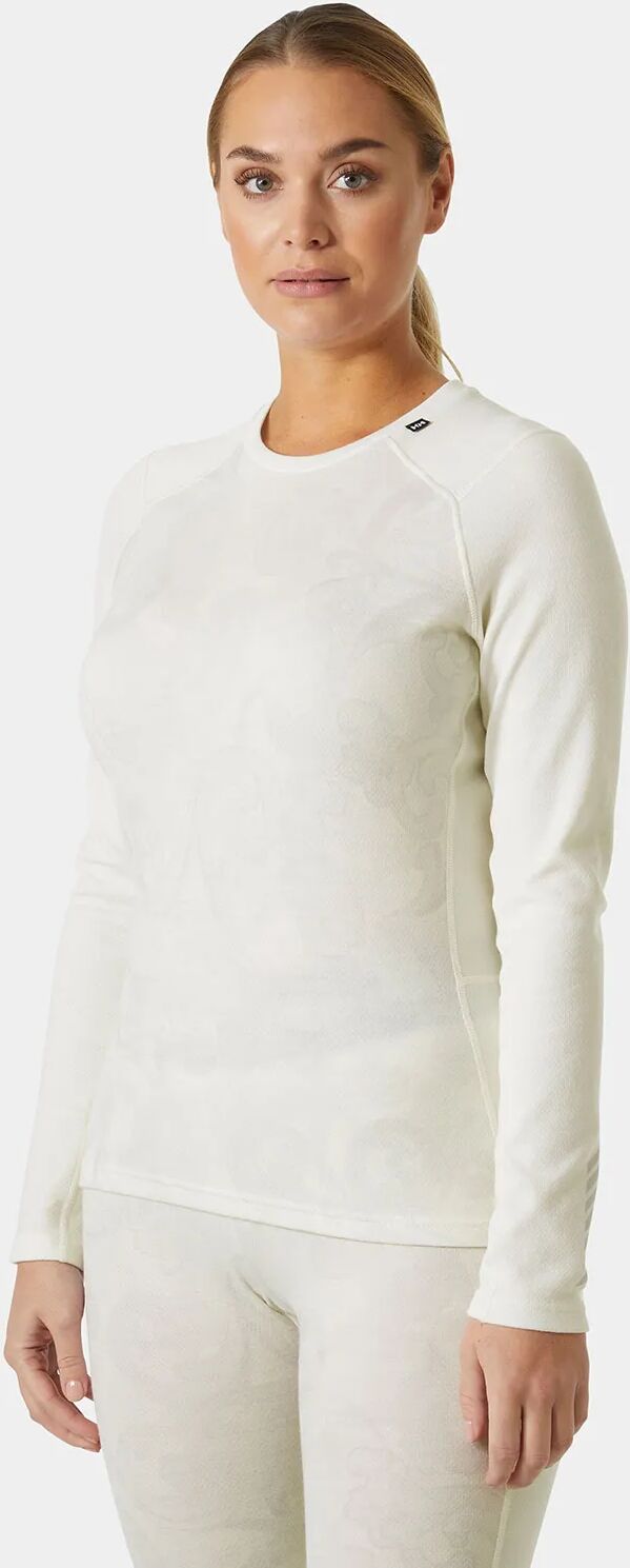 Helly Hansen Women's Lifa Merino Midweight Graphic Crew Base Layer White L