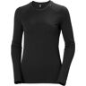 Helly Hansen Women's Lifa Merino Midweight Crew Base Layer Black L