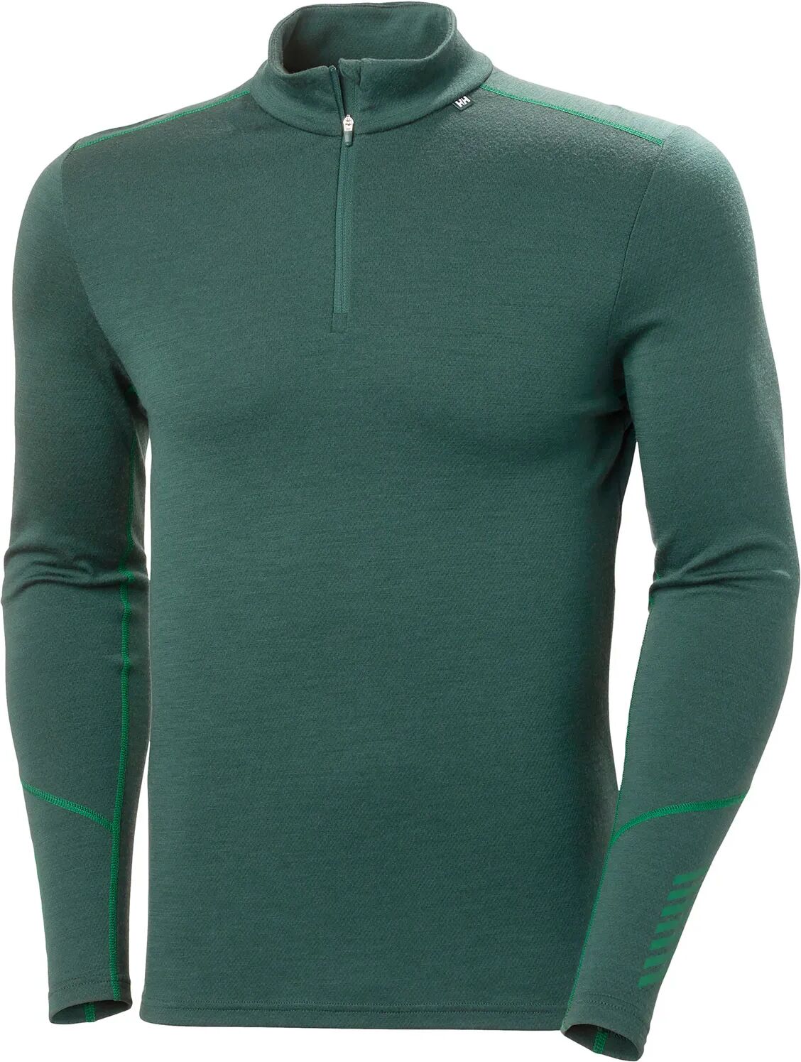 Helly Hansen Men's Lifa Merino Midweight 1/2 Zip Base Layer Green XL