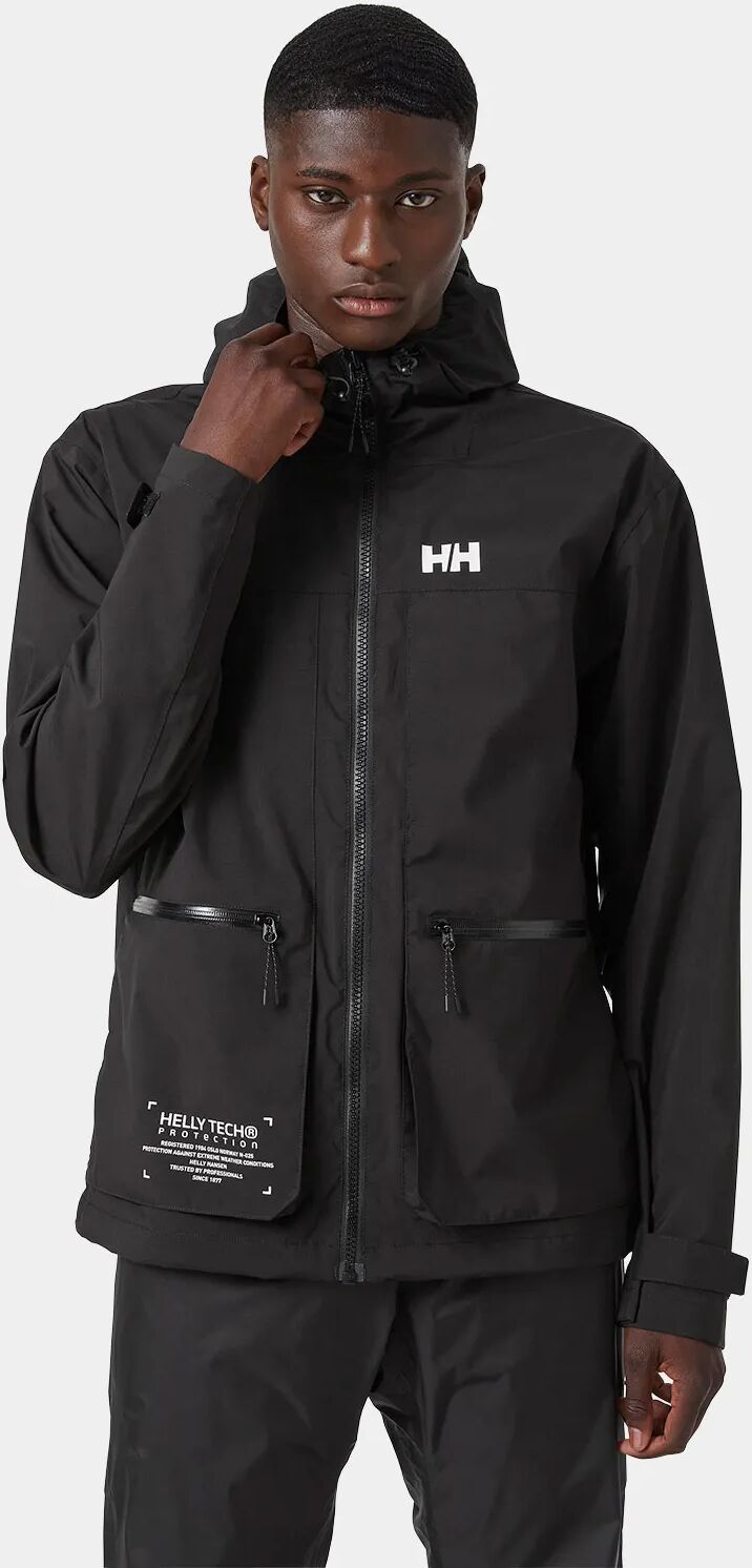 Helly Hansen Men's Move Hooded Rain Jacket Black M