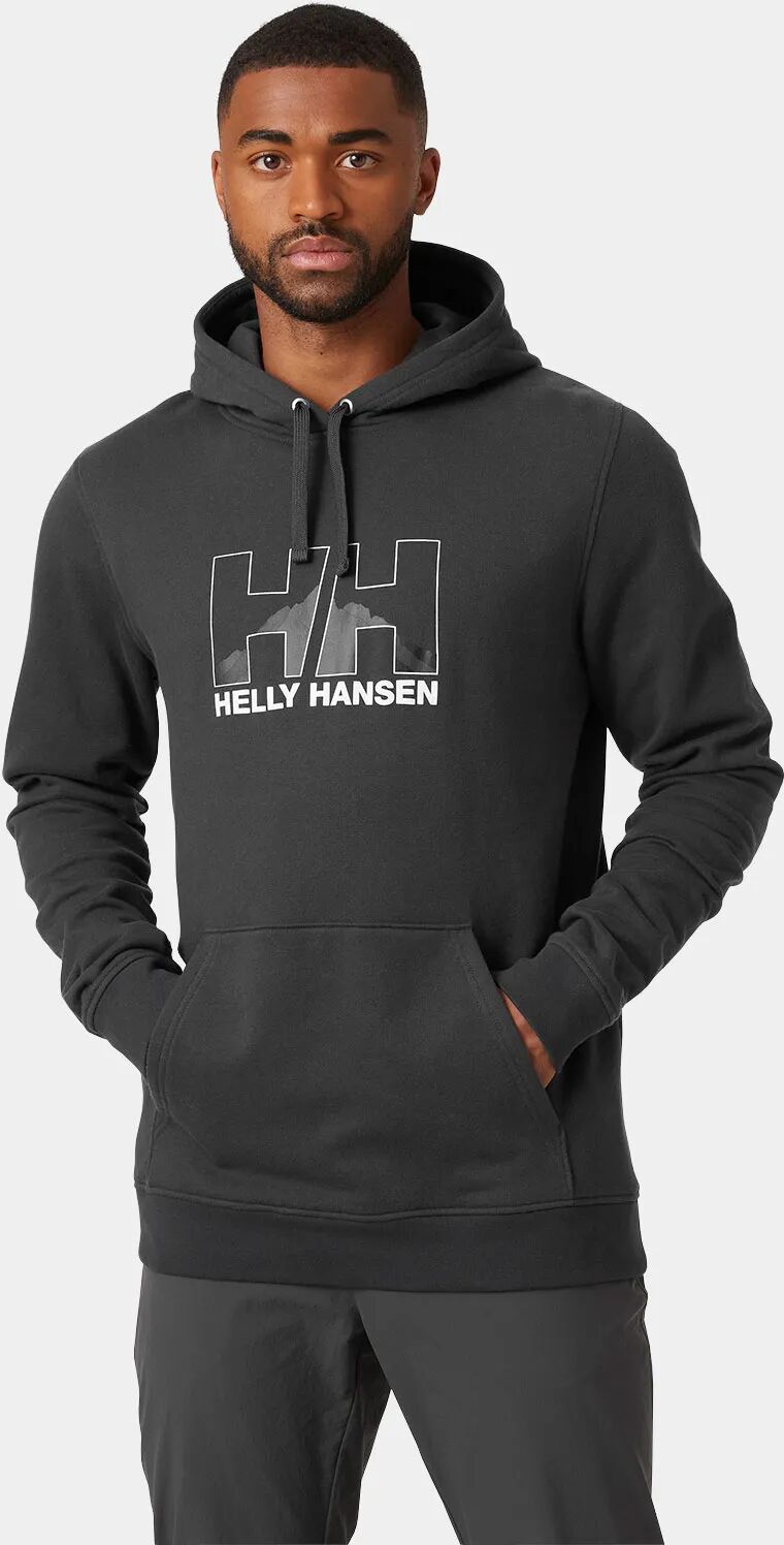 Helly Hansen Men's Nord Graphic Pull Over Hoodie Black XL