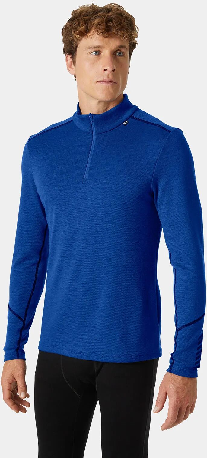 Helly Hansen Men's Lifa Merino Midweight 1/2 Zip Base Layer Blue M