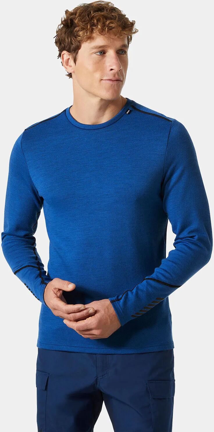 Helly Hansen Men's Lifa Merino Midweight Crew Base Layer Blue 2XL