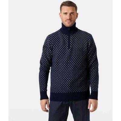 Helly Hansen Men's Arctic Ocean Icelander Wool Knit ½ Zip Sweater Navy S Helly Hansen Men's Arctic Ocean Icelander Wool Knit ½ Zip Sweater Navy S