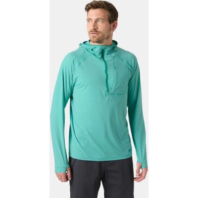 Helly Hansen Men's Shine Solen Half-Zip Sun Hoodie Blue 2XL Helly Hansen Men's Shine Solen Half-Zip Sun Hoodie Blue 2XL