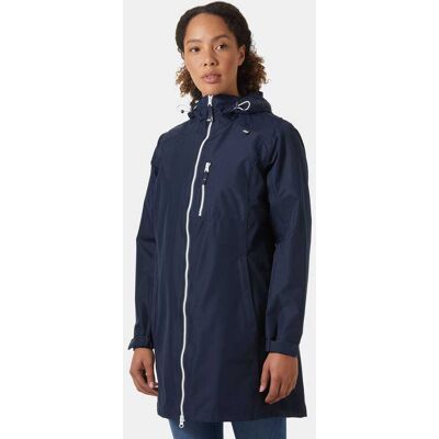 Helly Hansen Women's Long Belfast 3/4 Length Rain Jacket Navy L Helly Hansen Women's Long Belfast 3/4 Length Rain Jacket Navy L