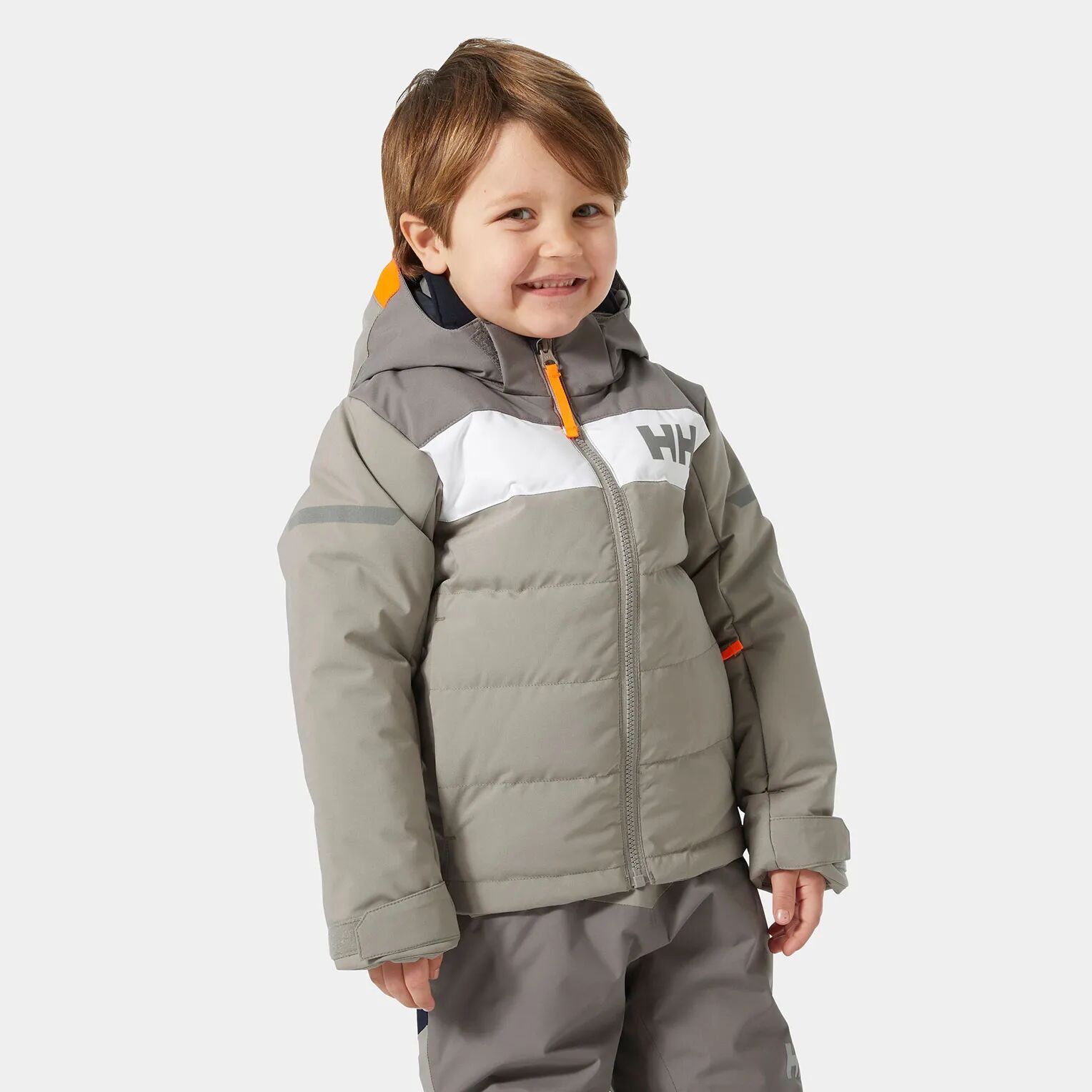 Helly Hansen Kid's Vertical Insulated Ski Jacket Grey 98/3