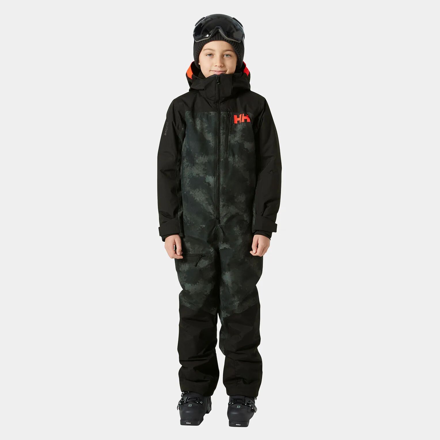 Helly Hansen Juniors’ Fly High 2.0 Ski Suit Black 152/12