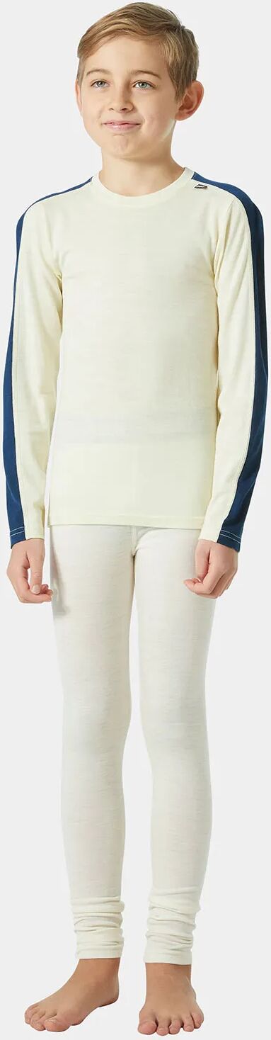 Helly Hansen Juniors' Merino Wool Base Layer Set White 128/8